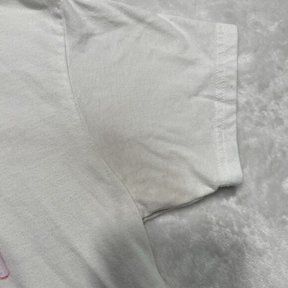 Strawberry Shortcake White Graphic Print Shirt Size Large Flawed Stained - Picture 5 of 6